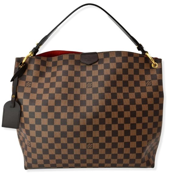 Louis Vuitton Handbags - LOUIS VUITTON  Graceful MM Damier Ebene Shoulder Bag Brown